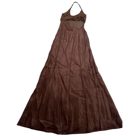 Bec & Bridge Marina Asymmetrical Dress in Brown - Picture 3 of 4